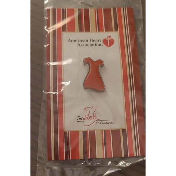 Jewelry - American Heart Foundation Go Red Lapel Pin Vintage 2003